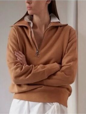 Thakoon Quarter Zip Pullover Sweatshirt